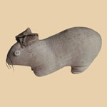 Late 19th C Amish Cloth Rabbit