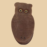 Old German Velvet Owl Box