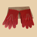 Early 20th C Girl’s Wool Flannel Gloves