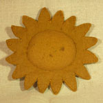 Old Sunflower Pin Disc