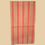 Fabulous Red/Tan/Off-white Striped Bolster