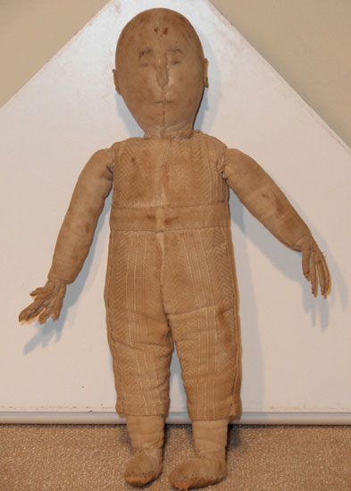 Rare 19th C Boy Cloth Doll