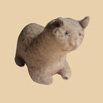 Late 19th C Flannel Cat