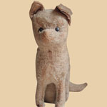 Late 19th C Mohair Musical Cat